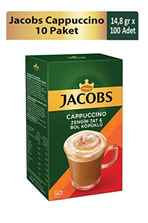 Jacobs Cappuccino 10'lu Kutu Kahve x 10 Paket