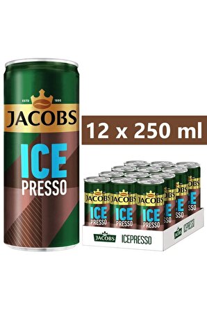  Jacobs Icepresso Classic Soğuk Kahve 250 ml X 12 Adet