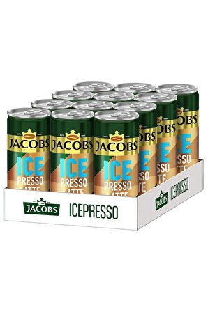  Jacobs Icepresso Latte Soğuk Kahve 250 ml X 12 Adet