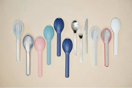 Mepal Set Cutlery Ellipse 3 Parça Çatal Bıçak Takımı