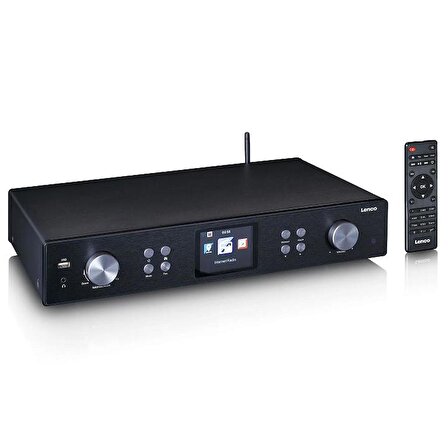 Lenco DIR-250 İnternet Radyo DAB+ Bluetooth FM MP3 Oynatıcı Kumandalı Siyah