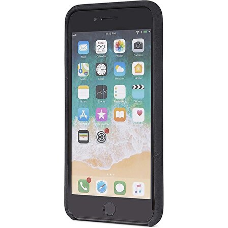 Decoded Apple İphone 7 / İphone 8 Uyumlu Deri Kılıf Siyah