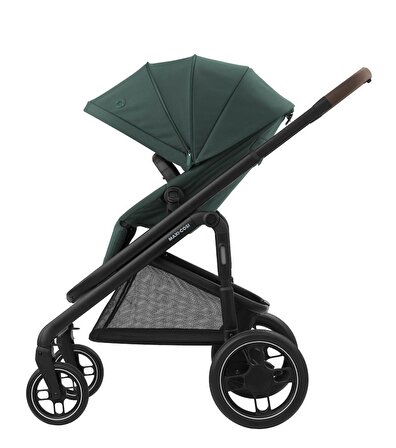 Maxi Cosi Plaza+ Ekstra Portbebeli Seyahat Sistem Olabilen Tek Elle Katlanabilen Doğumdan İtibaren Kullanılabilen Bebek Arabası Essential Green