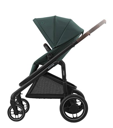 Maxi Cosi Plaza+ Ekstra Portbebeli Seyahat Sistem Olabilen Tek Elle Katlanabilen Doğumdan İtibaren Kullanılabilen Bebek Arabası Essential Green