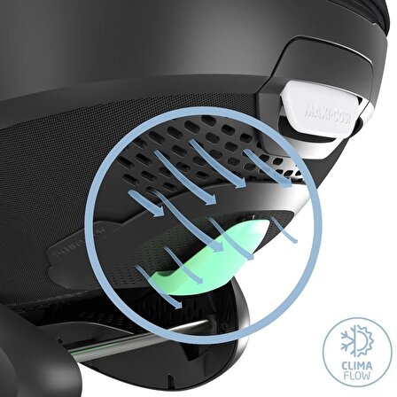 Maxi-Cosi Pebble SlideTech Tam Yatabilen 0-13 Kg Ana Kucağı ve Oto Koltuğu Essential Black