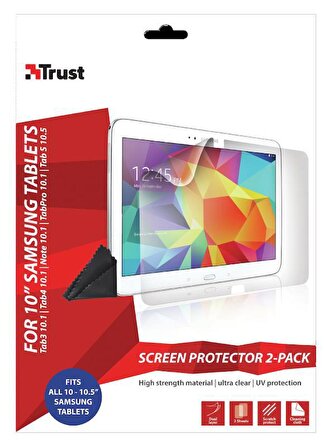 Trust TRU20214 10" Samsung Tabletler İle Uyumlu 2'li Ekran Koruyucu