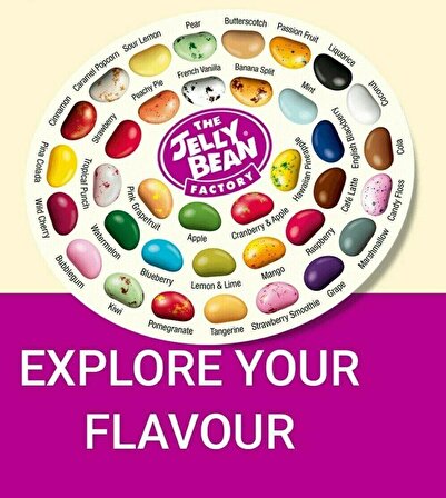 The Jelly Bean Factory 36 Huge Flavours In A Tube 90 gr