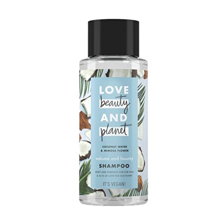Love Beauty & Planet İnce Telli Saçlar İçin Hacim Verici Hindistan Cevizli&Mimoza Çiçekli Şampuan 400 ml