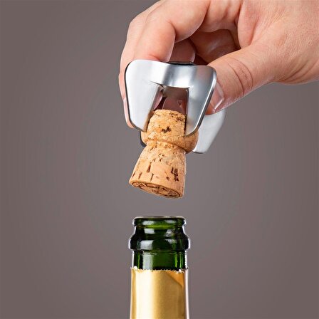 Vacu Vin 38899606 Şampanya Aksesuar Seti Şampanya Açacağı Soğutucu Servis  Stopper Kutulu