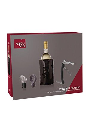 Vacu Vin Klasik Şarap Seti 4 Parça - Kutulu