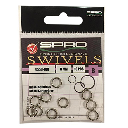 Spro Split Ring No:8 8mm (10 Adet)