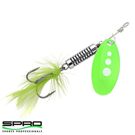 Spro Power Catcher No:3 5g Turna Alabalık Kaşığı UV Yeşil