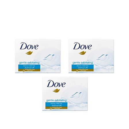 Dove Cream Bar 100 gr Gentle Exfoliating X 3 Adet