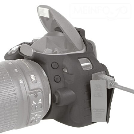 EasyCover Nikon D3100 Silikon Kılıf ECND3100 ( Siyah )
