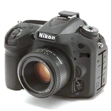 EasyCover Nikon D7100/D7200 Silikon Kılıf ECND7100B (Siyah)