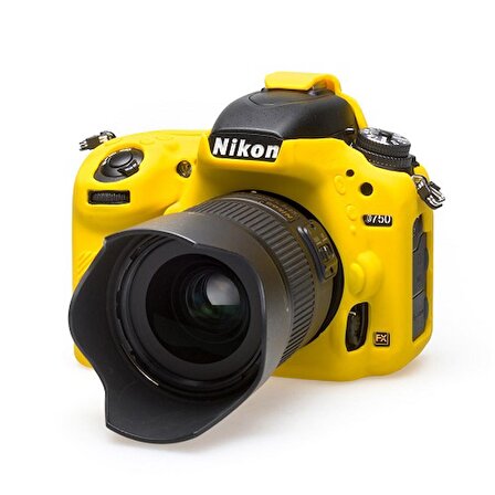 EasyCover Nikon D750 Silikon Kılıf ECND750Y (Sarı)