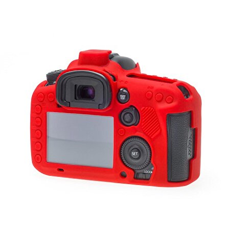 EasyCover Canon 7D Mark II Silikon Kılıf ECC7DR2 (Kırmızı)