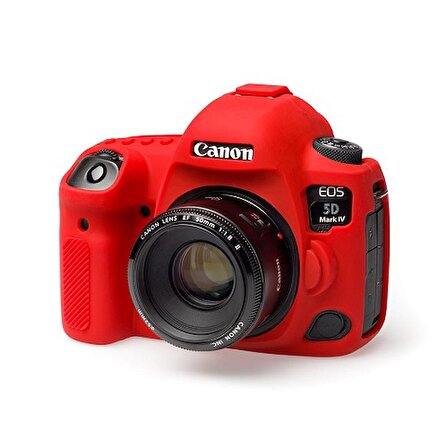 EasyCover Canon 5D Mark IV Silikon Kılıf ECC5DIVR (Kırmızı)