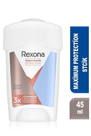 Rexona Maximum Protection Antiperspirant Ter Önleyici Leke Yapmayan Stick Deodorant 45 ml