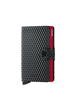 Secrid Miniwallet Cubic Black Red, N/A - %100 Avrupa Derisi Cüzdan
