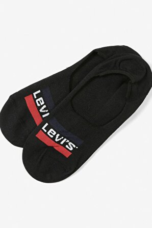 Levis Erkek Siyah 2 Çift Babet Çorap -  37157-0083