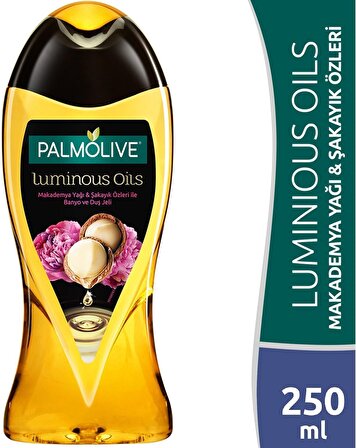 Palmolive Luminous Oils Makademya Yağı Aromalı Rahatlatıcı Doğal Tüm Ciltler İçin Duş Jeli 250 ml