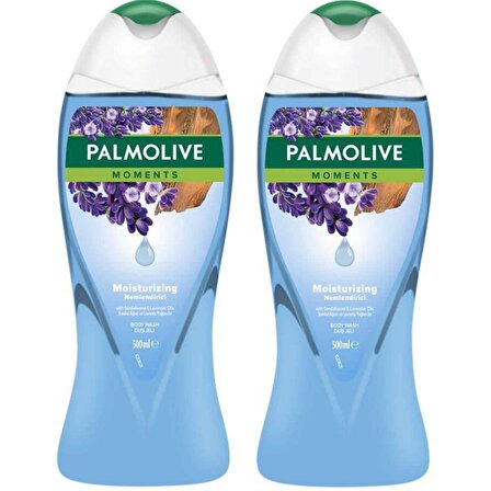 Palmolive Moments Sandal Ağacı Ve Lavanta Yağları ile Nemlendirici Duş Jeli 500 ml 2 ADET
