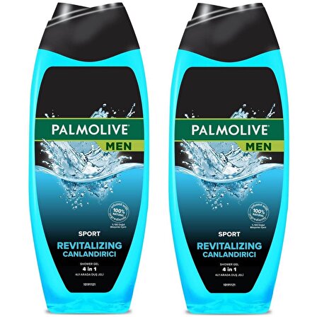 Palmolive Men Sport 4 ü 1 Arada Canlandırıcı Duş Jeli 500 ml 2 ADET