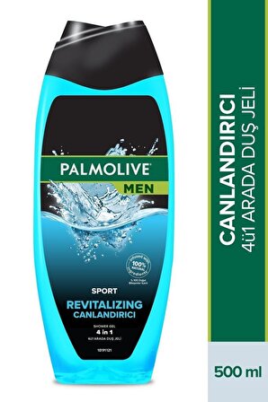 Palmolive Men Sport 4 in 1 Canlandırıcı Doğal Tüm Ciltler İçin Duş Jeli 500 ml