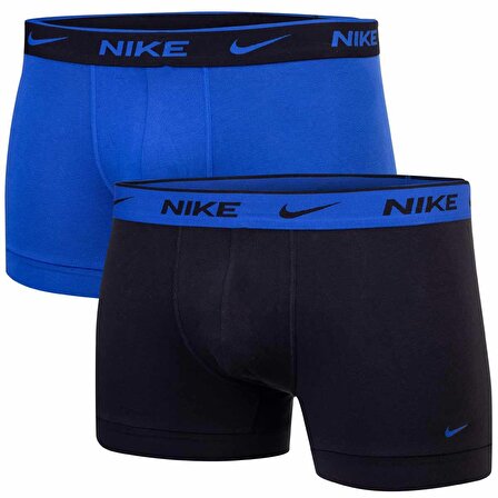 Nike Trunk 2'li Erkek Mavi - Siyah Boxer