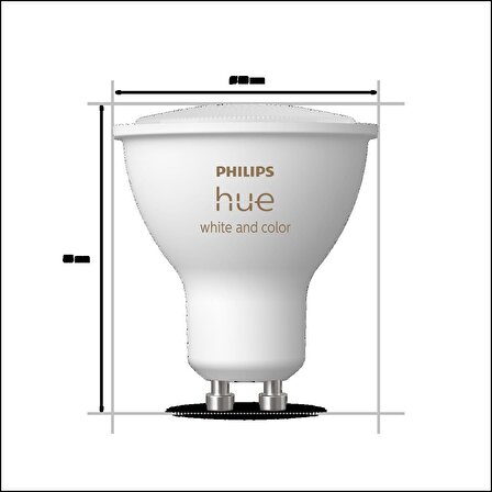 Philips Hue 4.3W Renkli Akıllı Bşl. Seti 3lü Kumandalı GU10 Bt. - 929001953113
