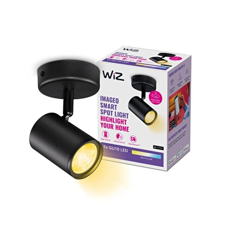 WiZ Imageo 1'li Spot Ayarlanabilir Beyaz&Sarı Renk Akıllı Lamba - 929002658401