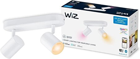 WiZ Imageo 2'li Spot Ayarlanabilir Beyaz ve Renkli Akıllı Tavan Lambası - 929002658801