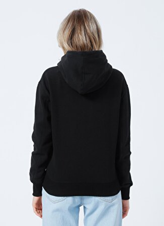 Calvin Klein Jeans Kapüşonlu   Normal Kalıp  Siyah Kadın Sweatshirt J20J213178BAE