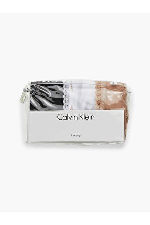 Calvin Klein Thong 3PK Kadın Tanga