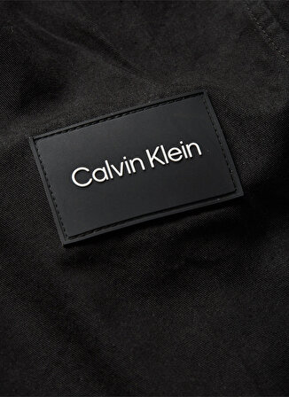 Calvin Klein Oversize Düğmeli Yaka Siyah Erkek Gömlek K10K109920BEH