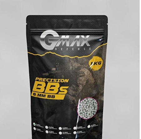 Gmax 0.25 gr 1 KG Airsoft Bb (4000 adet)