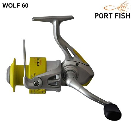 Portfish Wolf 6000 Plastik Kafa Olta Makinası 3 bb Sarı 