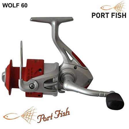 Portfish Wolf 6000 Plastik Kafa Olta Makinası 3 bb Kırmızı