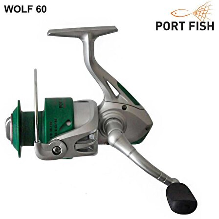 Portfish Wolf 6000 Plastik Kafa Olta Makinası 3 bb Yeşil