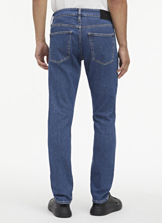 Calvin Klein Normal Bel Normal Paça Slim Fit Mavi Erkek Denim Pantolon K10K1107081BJ
