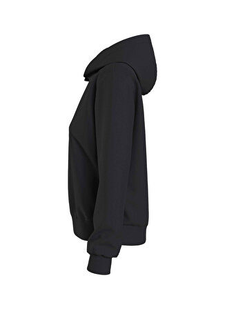 Calvin Klein Jeans Kapüşon Yaka Düz Siyah Kadın Sweatshırt J20J221066