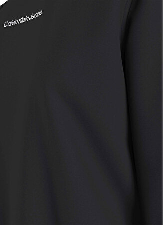 Calvin Klein Jeans Kapüşon Yaka Düz Siyah Kadın Sweatshırt J20J221066
