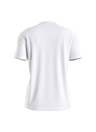 Calvin Klein Jeans Beyaz Kadın Bisiklet Yaka T-Shirts J20J221065YAF