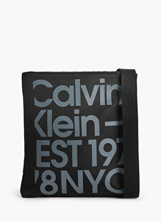 Calvin Klein Siyah 22x18x2 Erkek Postacı Çantası SPORT ESSENTIALS FLATPACK18 GR
