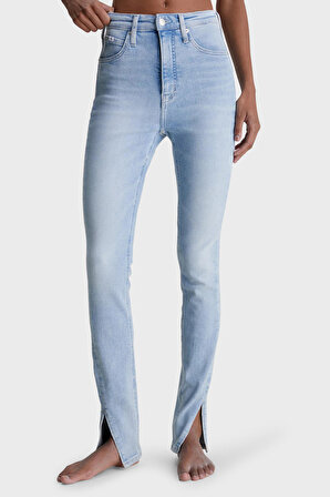 Calvin Klein Jeans Yüksek Bel Skinny Paça Normal Mavi Kadın Denim Pantolon J20J221226