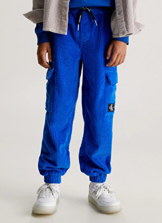 Calvin Klein Bağlamalı Bel Lastikli Paça Mavi Erkek Pantolon IB0IB01901C6X
