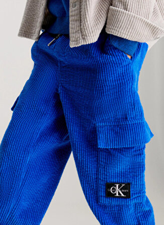 Calvin Klein Bağlamalı Bel Lastikli Paça Mavi Erkek Pantolon IB0IB01901C6X