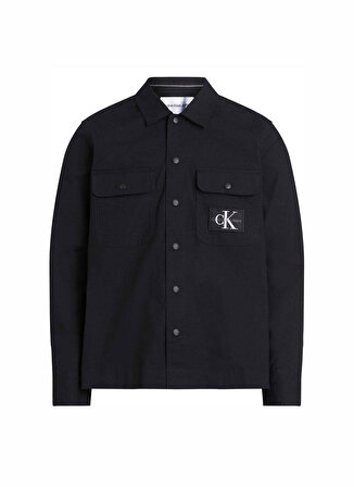 Calvin Klein Jeans Normal Siyah Düz Erkek Gömlek J30J323969BEH