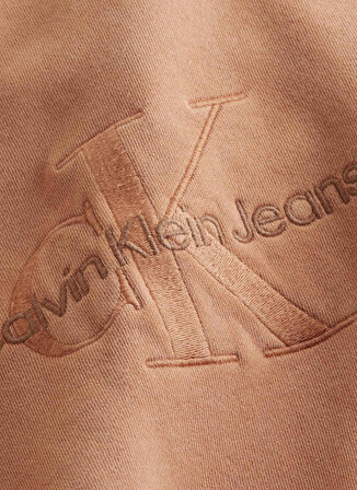 Calvin Klein Jeans Bisiklet Yaka Turuncu Erkek Sweatshırt J30J324091SEC